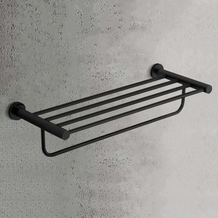 Nameeks NCB104 Matte Black Towel Rack